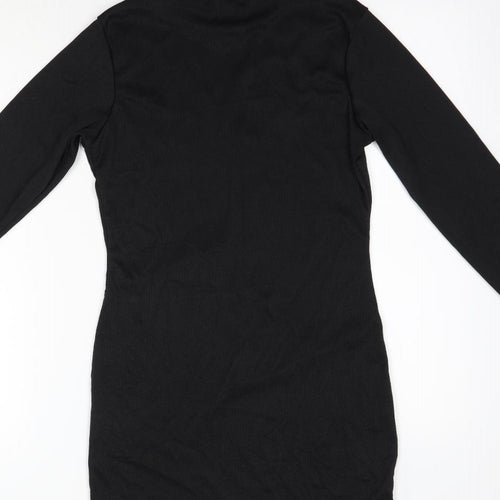 PRETTYLITTLETHING Womens Black   Pencil Dress  Size 12