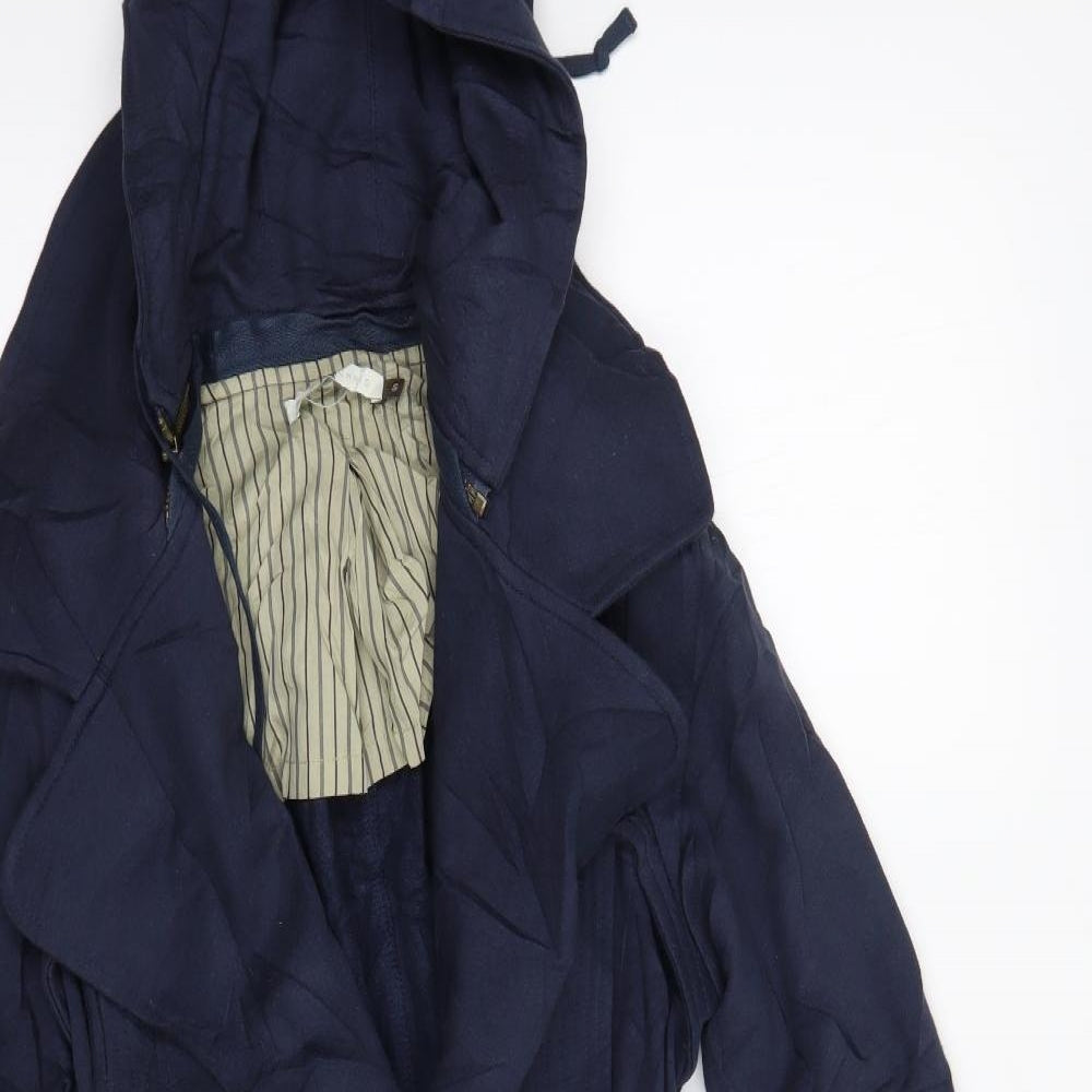 Mike & Chris Womens Blue   Overcoat Coat Size S