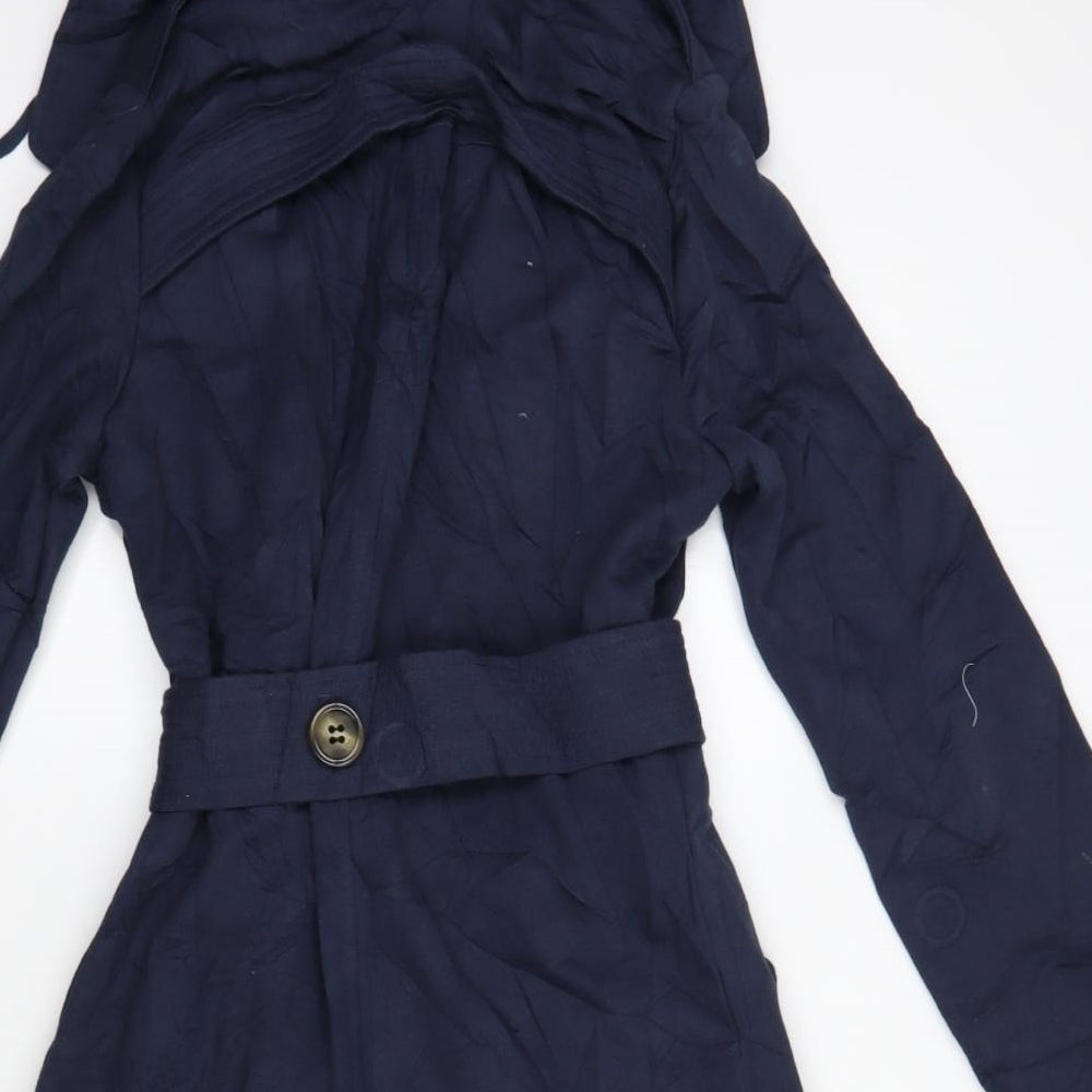 Mike & Chris Womens Blue   Overcoat Coat Size S
