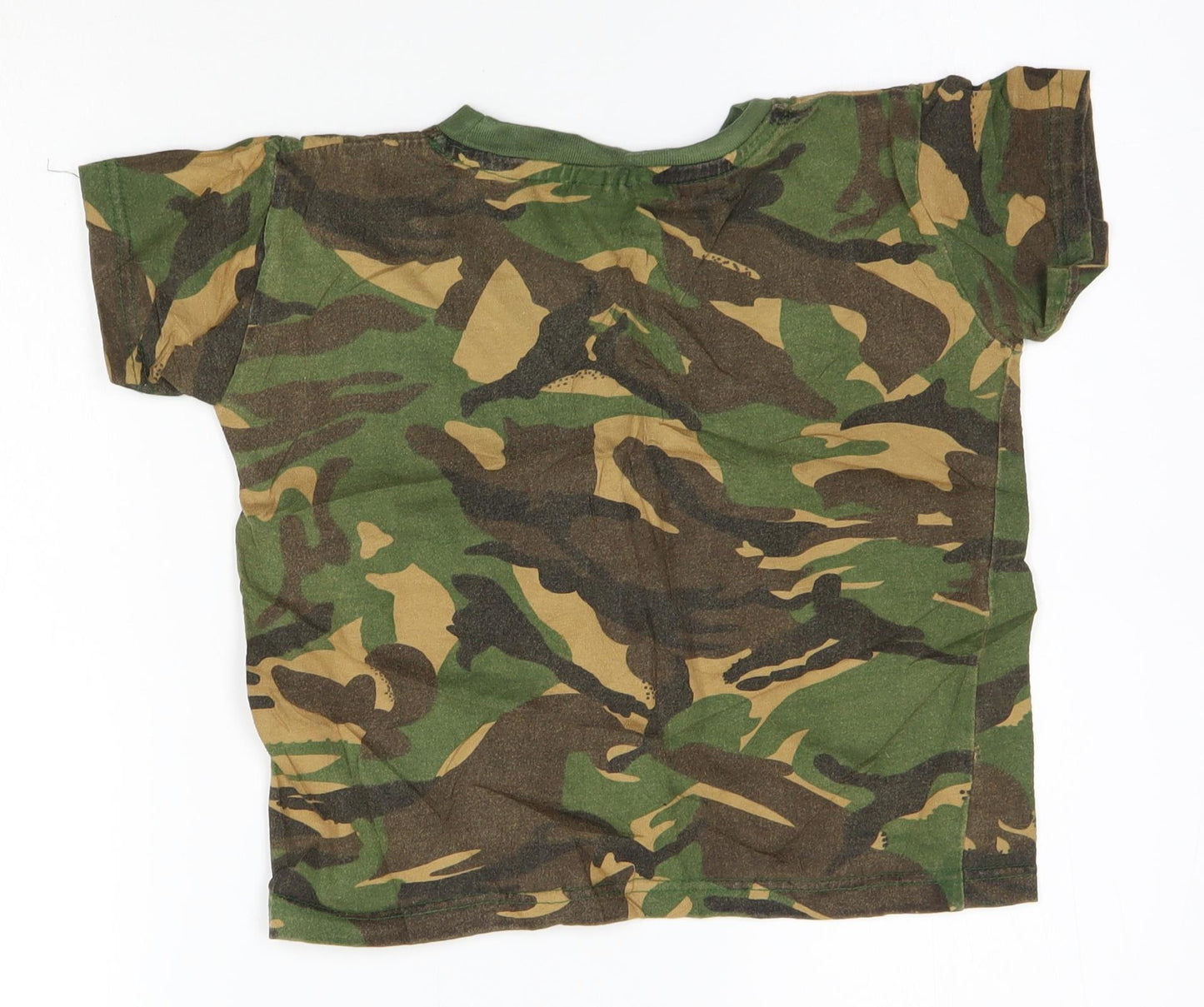 Kombat Boys Green Camouflage  Basic T-Shirt Size 3-4 Years