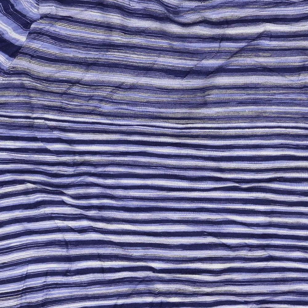 TU Womens Blue Striped  Cardigan Jumper Size 16