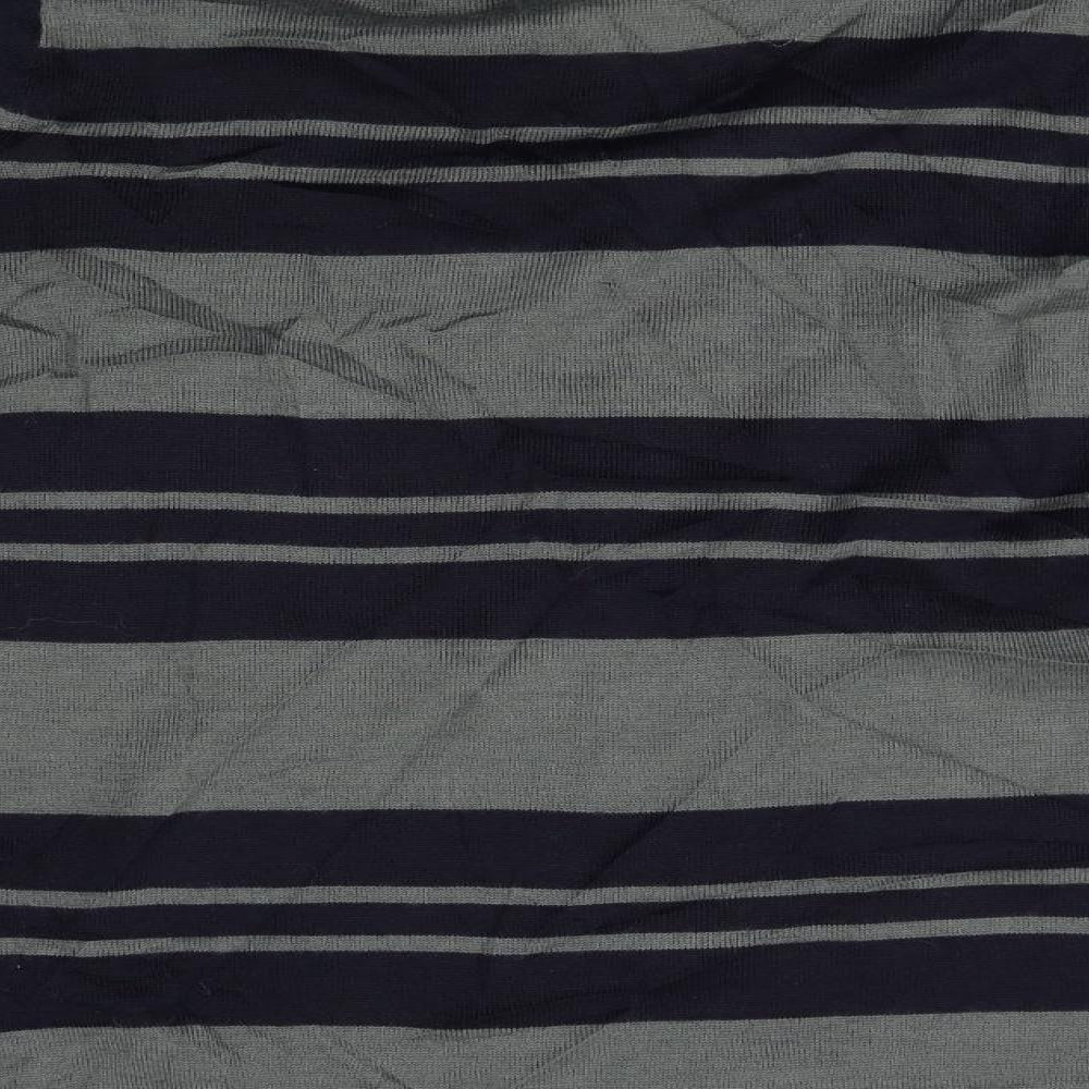 Wolsey Mens Grey Striped  Pullover Jumper Size L