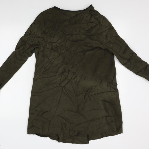 Zara Womens Green   Wrap Jumper Size M