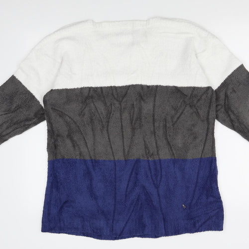 Arista Womens Grey Striped  Pullover Jumper Size 18