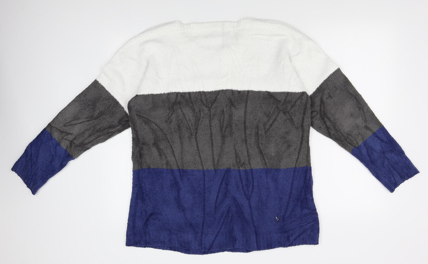 Arista Womens Grey Striped  Pullover Jumper Size 18