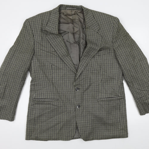 M&S Mens Beige Houndstooth  Jacket Blazer Size M