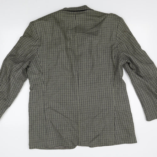 M&S Mens Beige Houndstooth  Jacket Blazer Size M