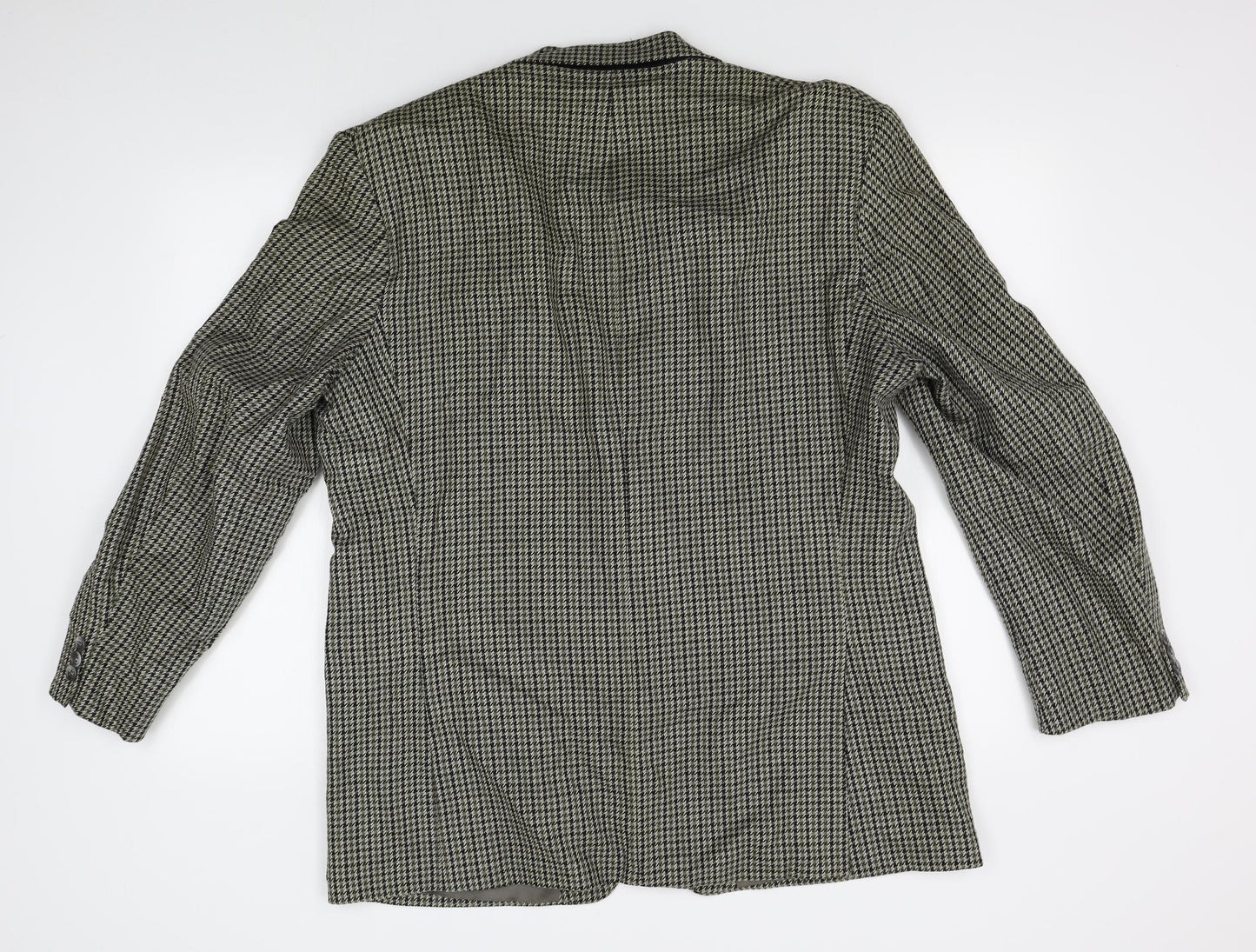 M&S Mens Beige Houndstooth  Jacket Blazer Size M
