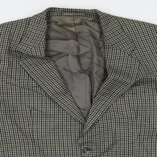 M&S Mens Beige Houndstooth  Jacket Blazer Size M