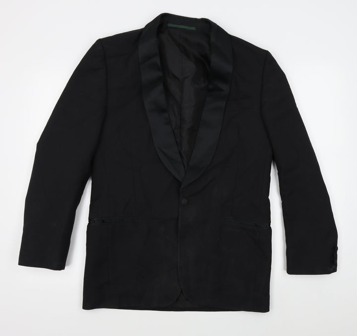 Preworn Mens Black   Jacket Suit Jacket One Size
