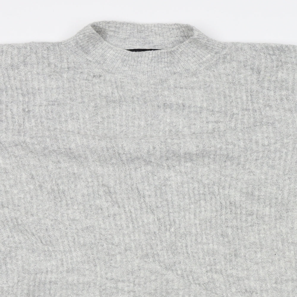 Acrylic Womens Grey   Pullover Jumper Size 20
