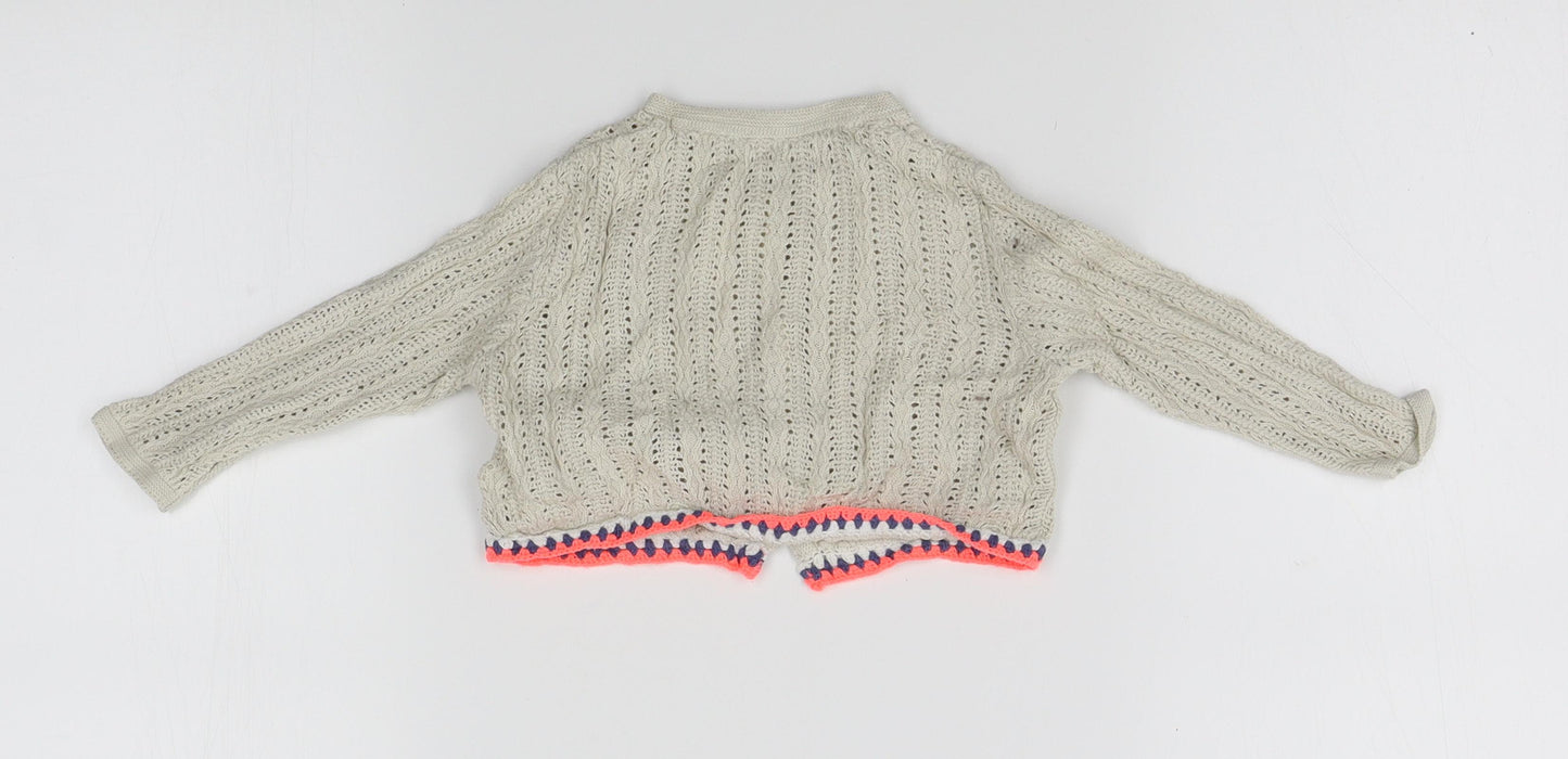 NEXT Baby Beige   Cardigan Jumper Size 6-9 Months