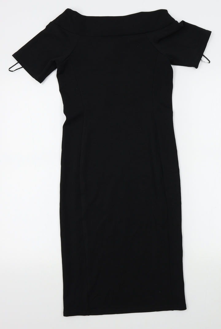 Papaya Womens Black   Bodycon  Size 8