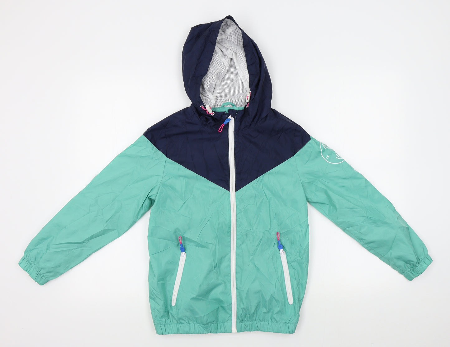 F&F Boys Green   Rain Coat Coat Size 9-10 Years