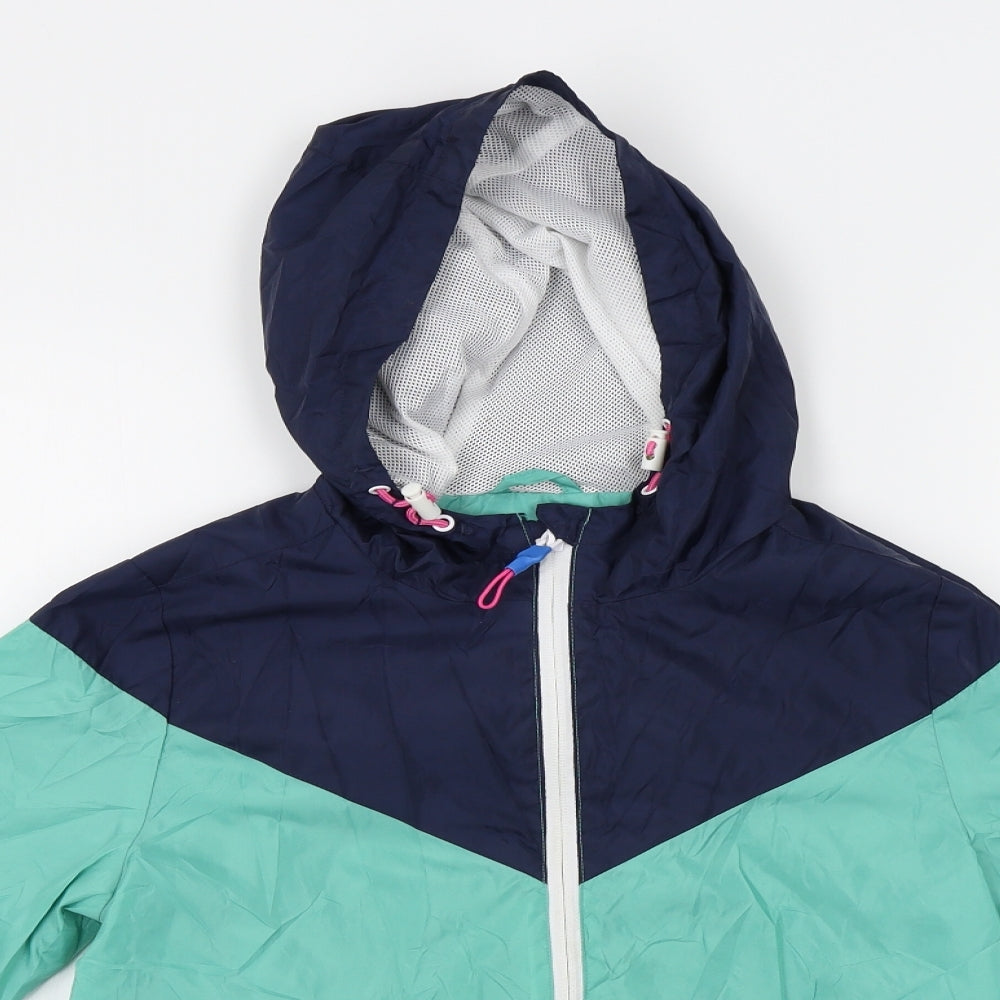 F&F Boys Green   Rain Coat Coat Size 9-10 Years
