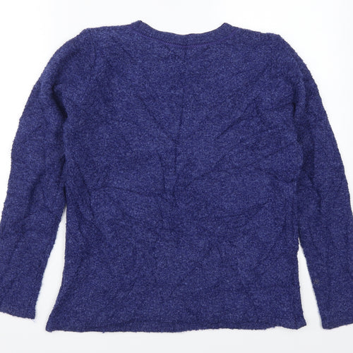 Fay Louse Womens Blue   Pullover Jumper Size 10  - Flowers