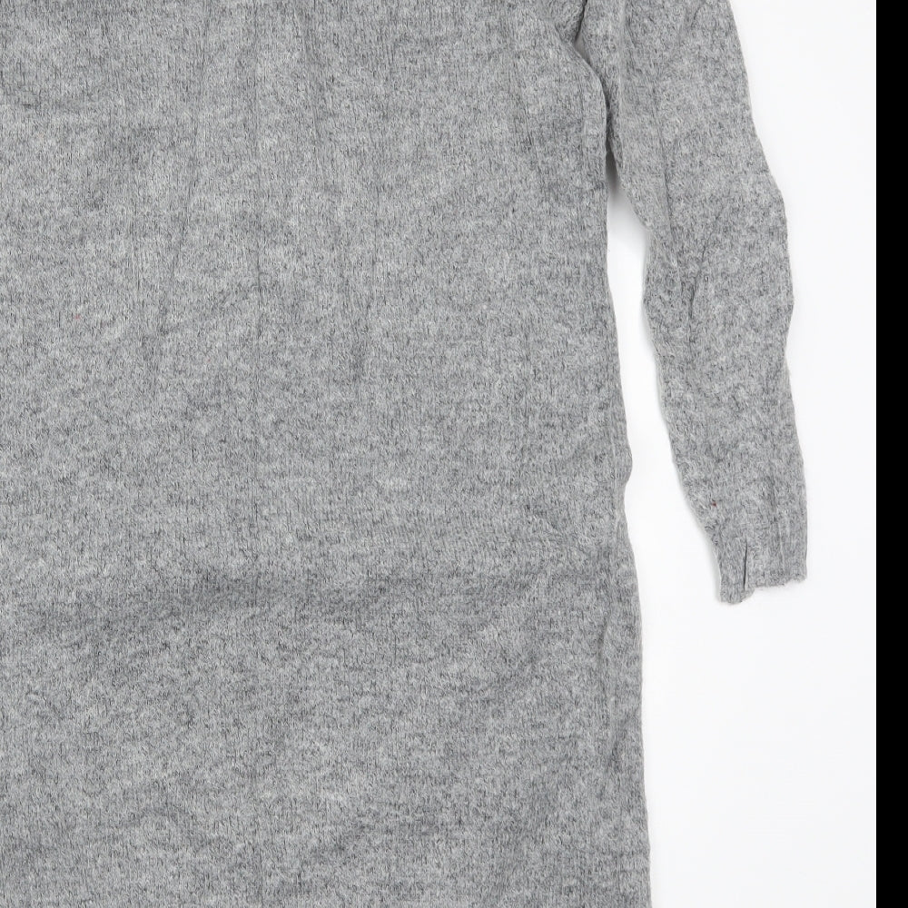 Fransa Womens Grey   Jumper Dress  Size S