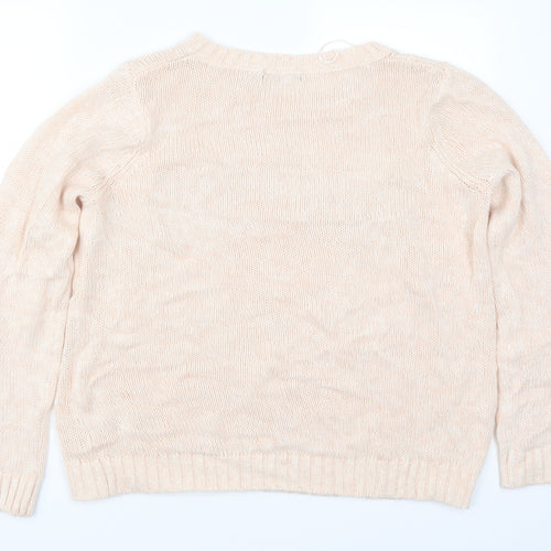 George Womens Pink  Knit Pullover Jumper Size 14  - Flower