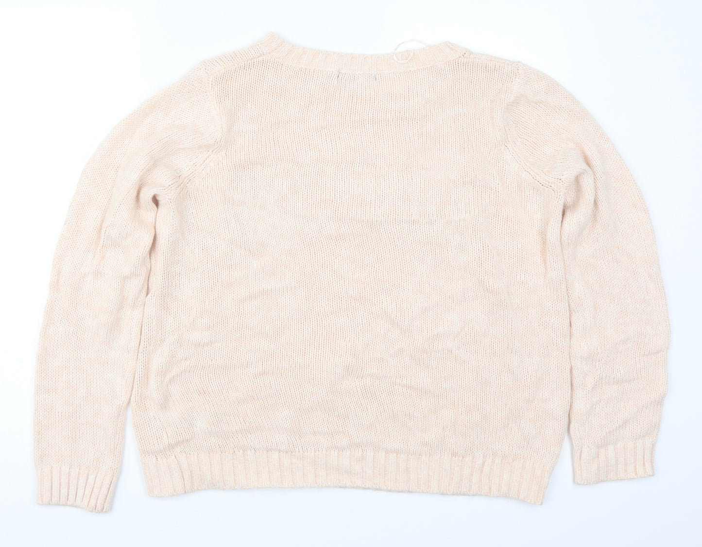 George Womens Pink  Knit Pullover Jumper Size 14  - Flower