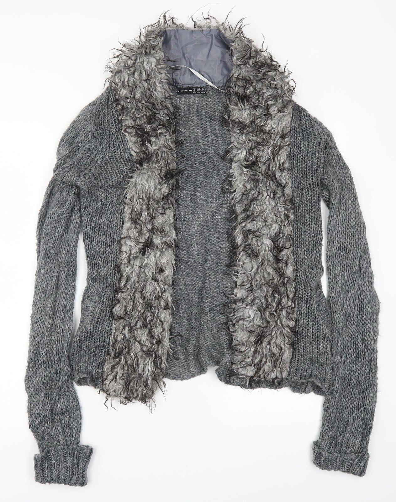 Atmosphere Womens Grey   Cardigan Jumper Size 8