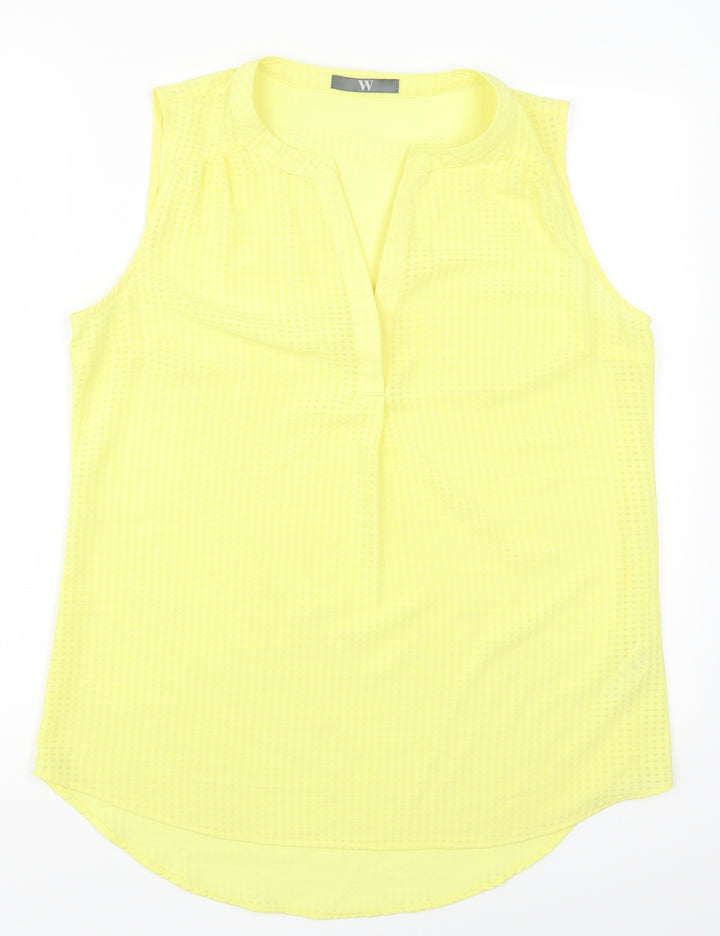 BHS Womens Yellow Basic Tank Size 14