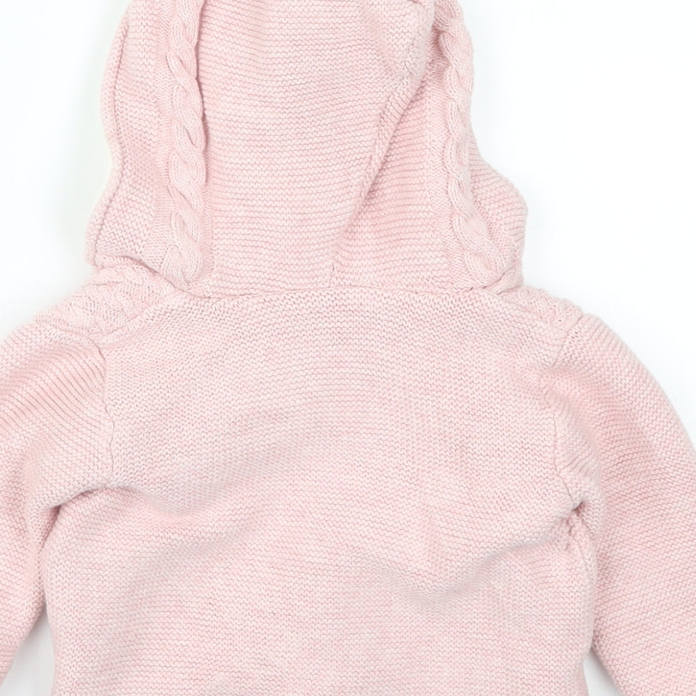 TU Girls Pink   Cardigan Jumper Size 9-12 Months