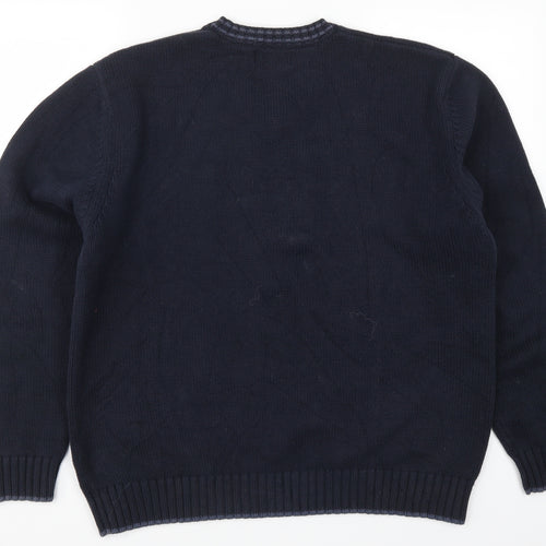 Marks and Spencer Mens Blue  Knit Pullover Jumper Size M