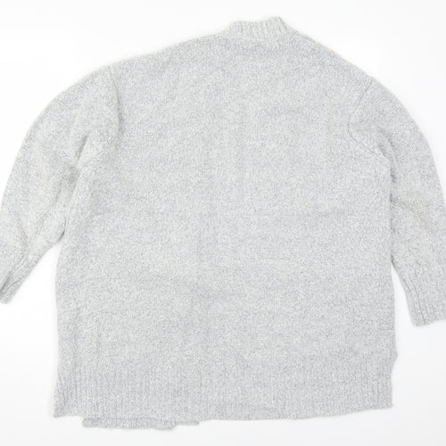 Marks and Spencer Womens Grey  Knit Cardigan Jumper Size M