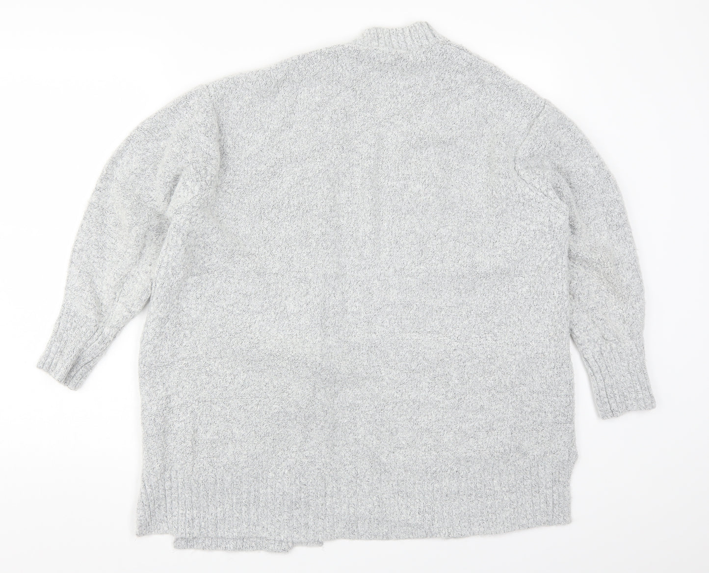 Marks and Spencer Womens Grey  Knit Cardigan Jumper Size M