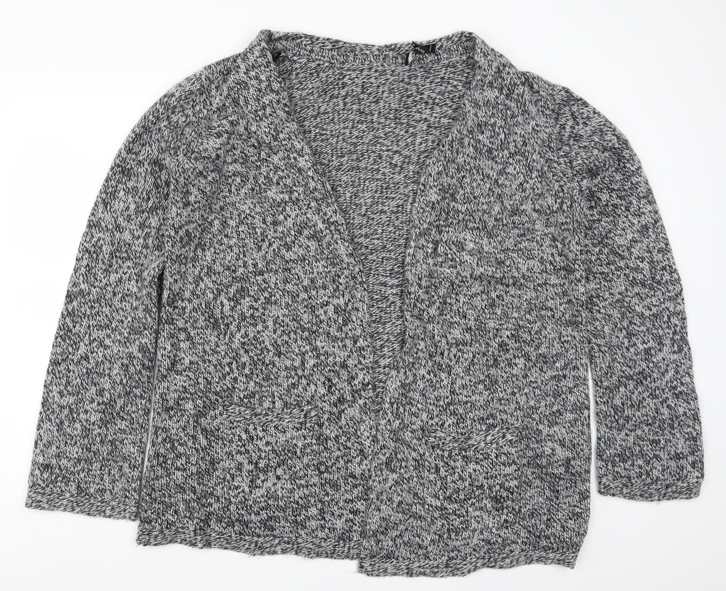 Long Tall Sally Womens Grey  Knit Cardigan Jumper Size M