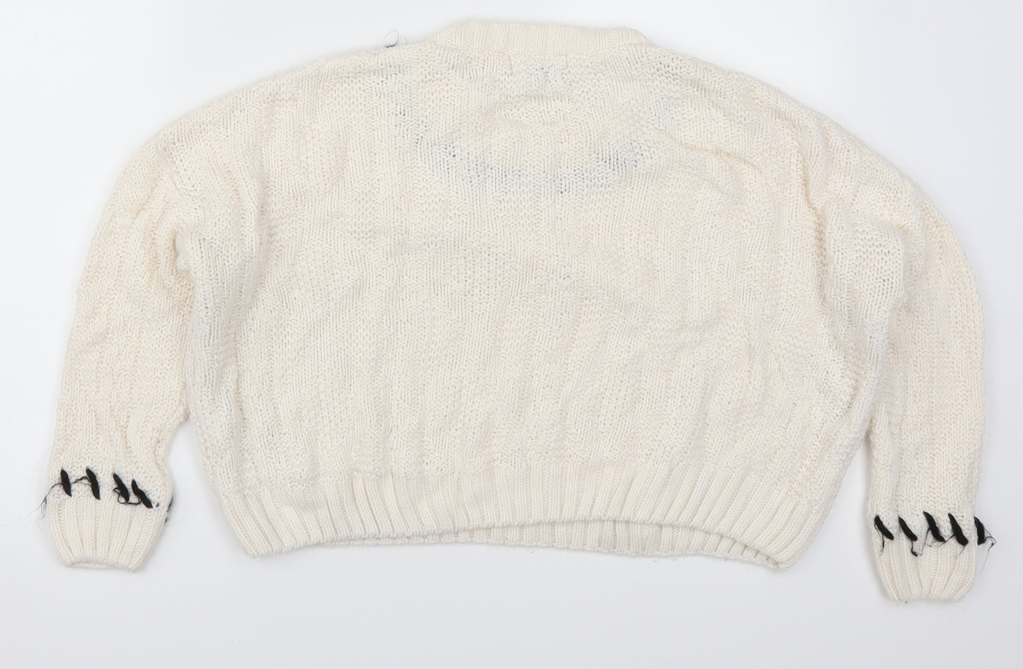 Primark Womens Ivory   Pullover Jumper Size 4