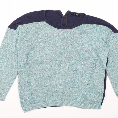 Marks and Spencer Womens Blue  Knit Pullover Jumper Size 14