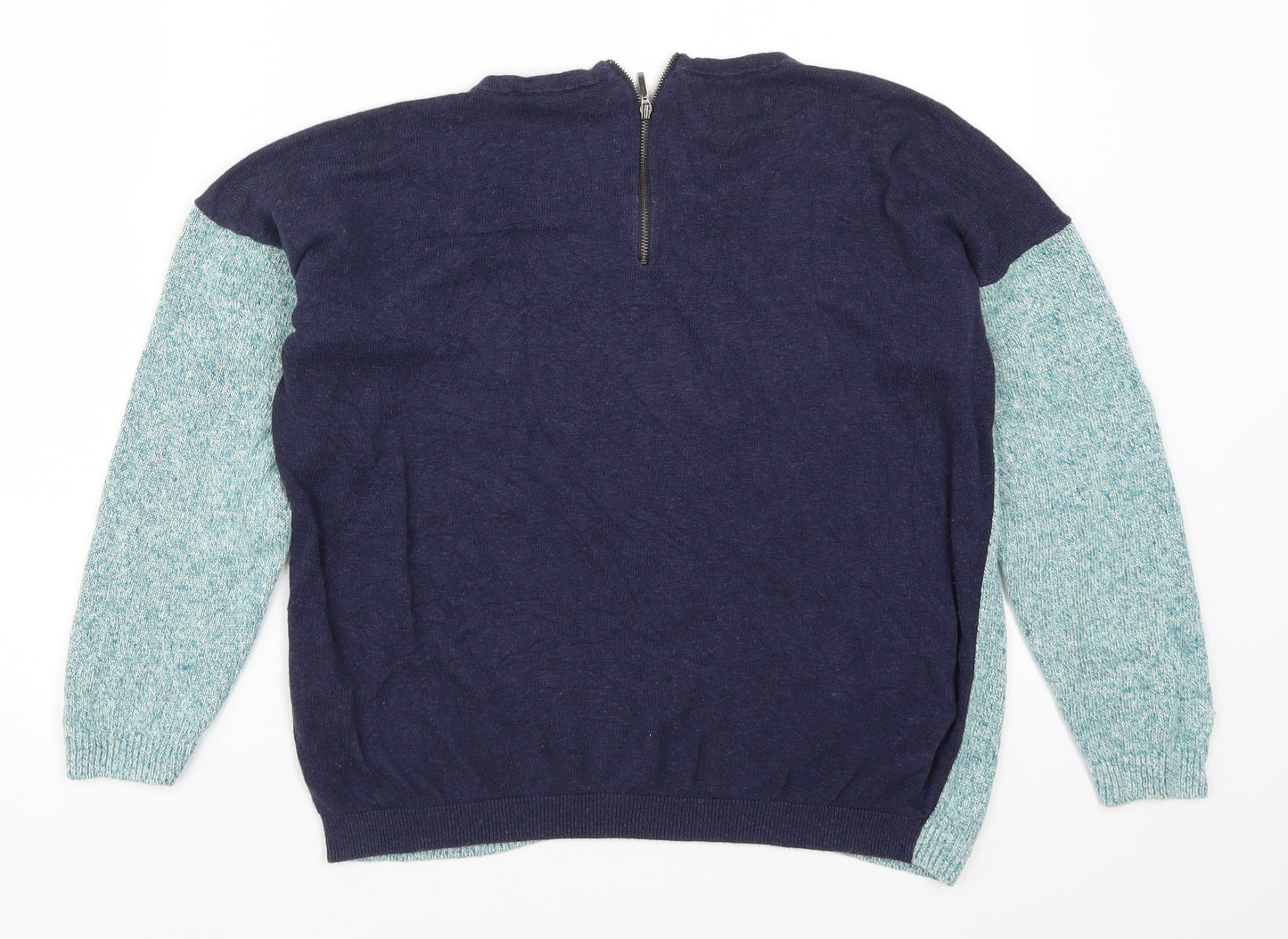 Marks and Spencer Womens Blue  Knit Pullover Jumper Size 14