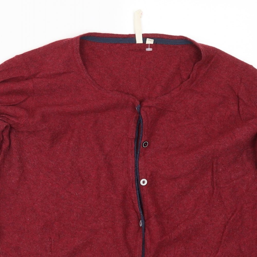 White Stuff Womens Red   Cardigan Jumper Size 12