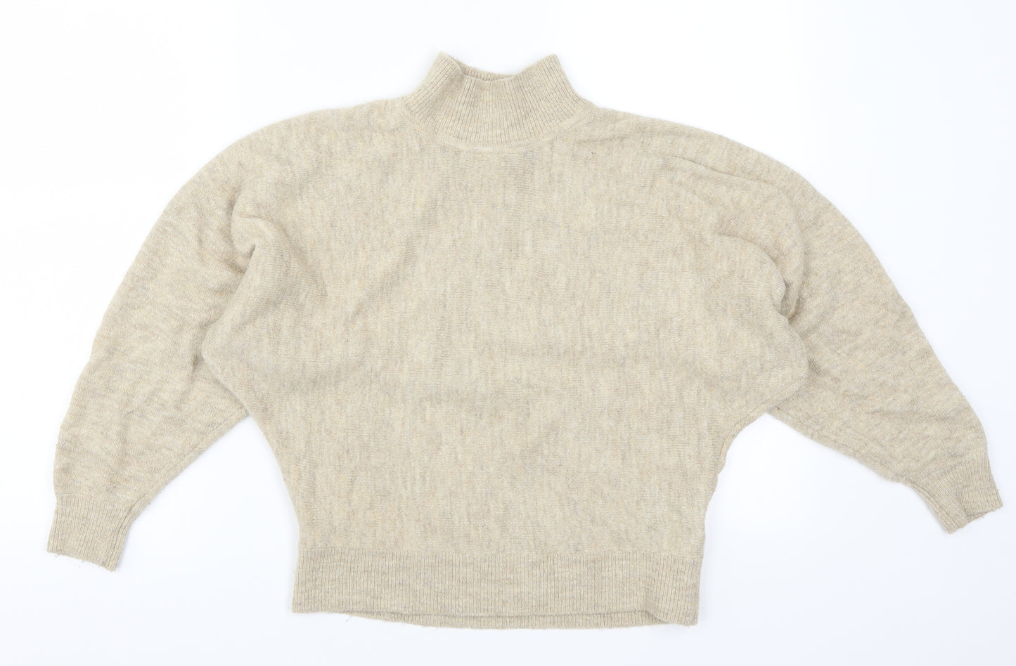 H&M Womens Beige  Knit Pullover Jumper Size XS