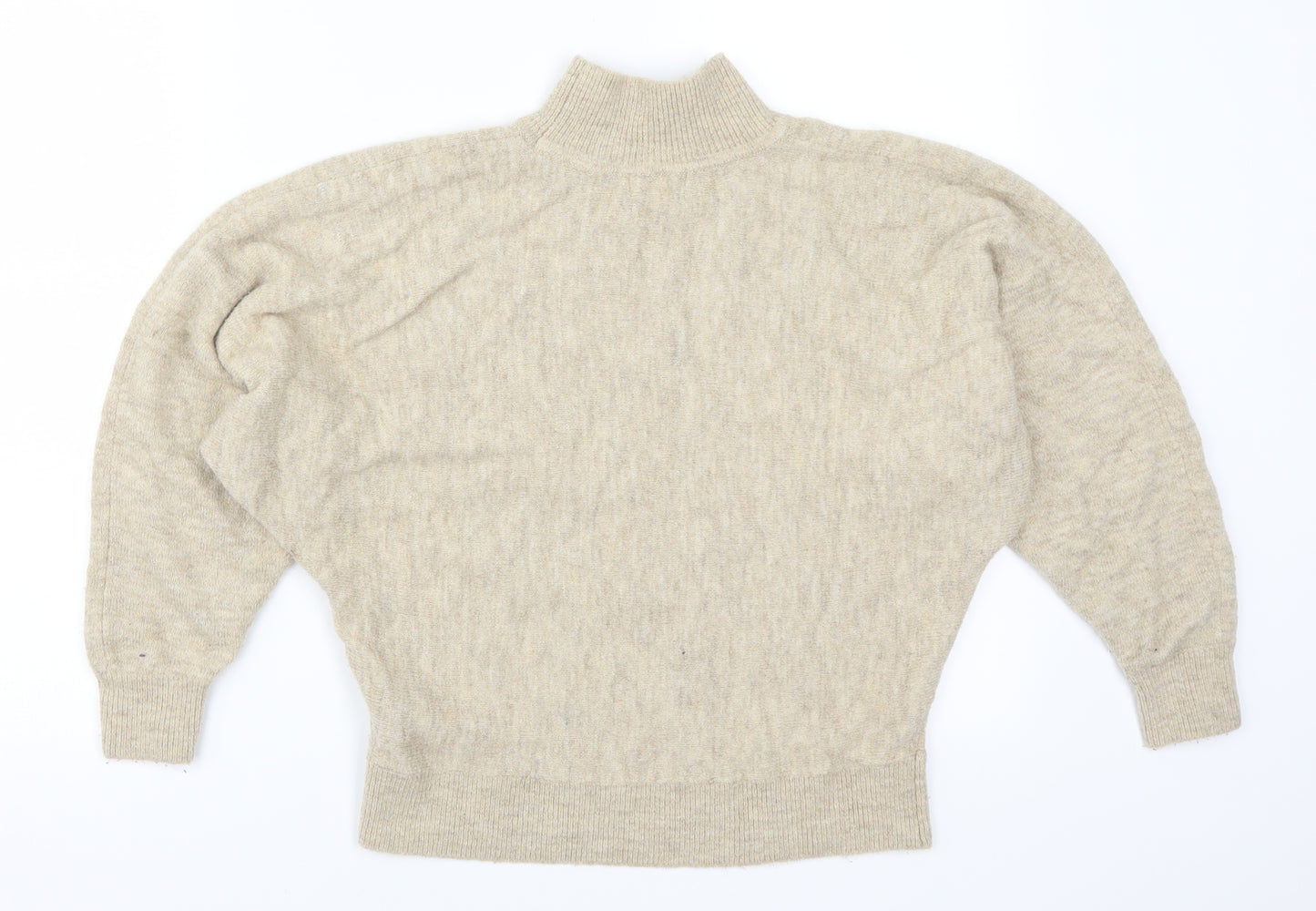 H&M Womens Beige  Knit Pullover Jumper Size XS
