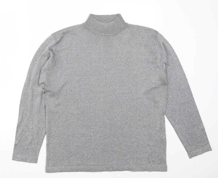 Gerry Weber Womens Silver Pullover Jumper Size 12