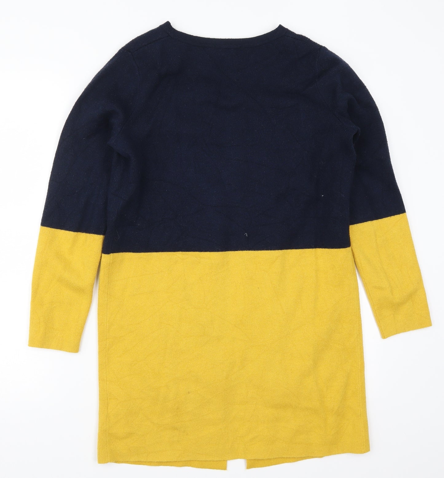 TU Womens Yellow   Cardigan Jumper Size 10  - Colour Block