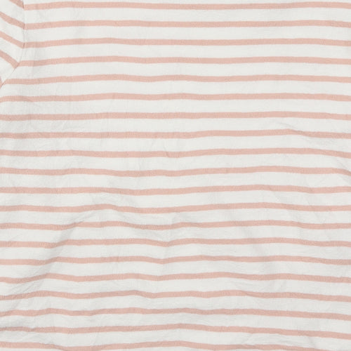 Marks and Spencer Womens Pink Striped  Pullover Jumper Size 12