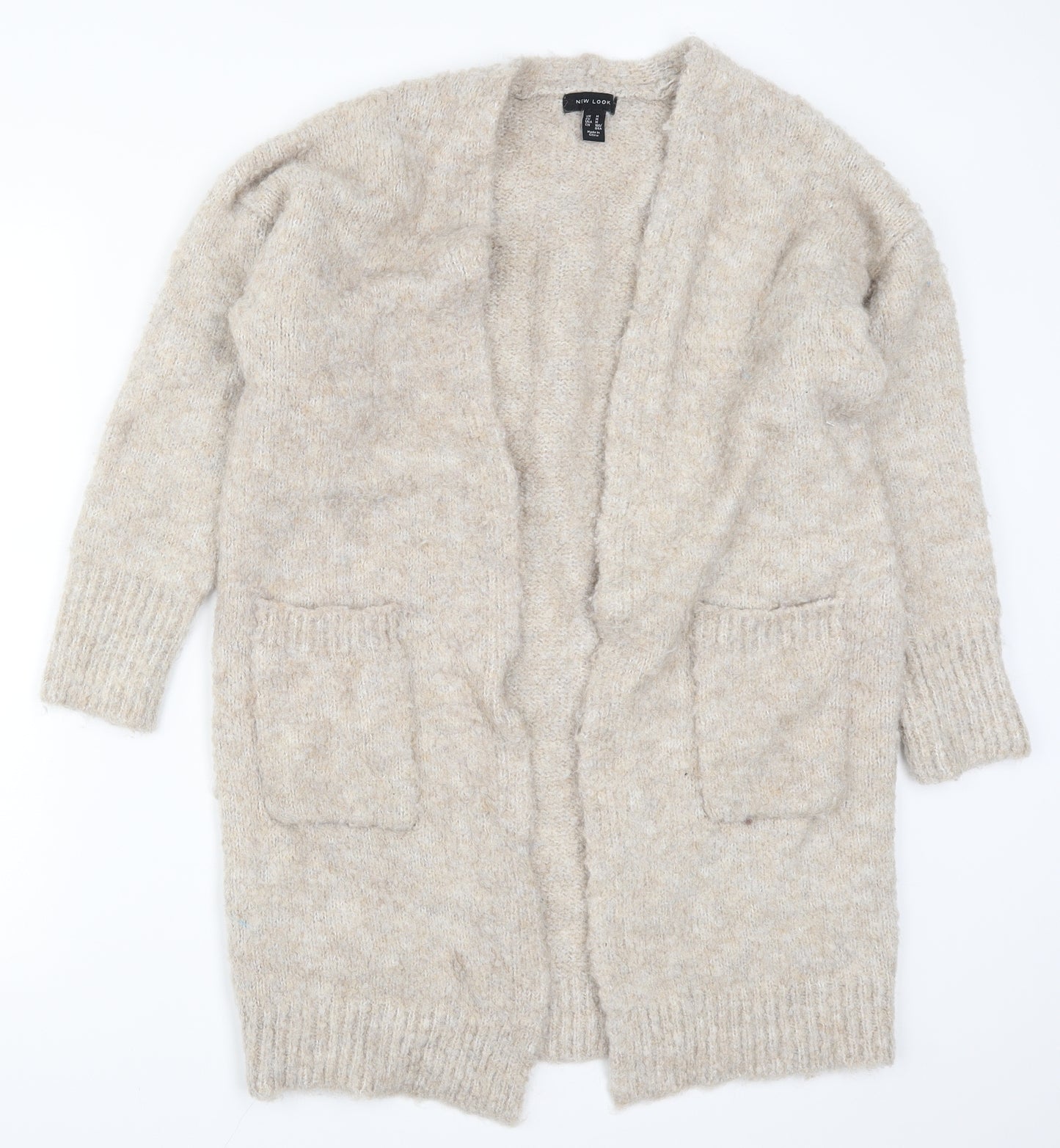 New Look Womens Beige   Cardigan Jumper Size M
