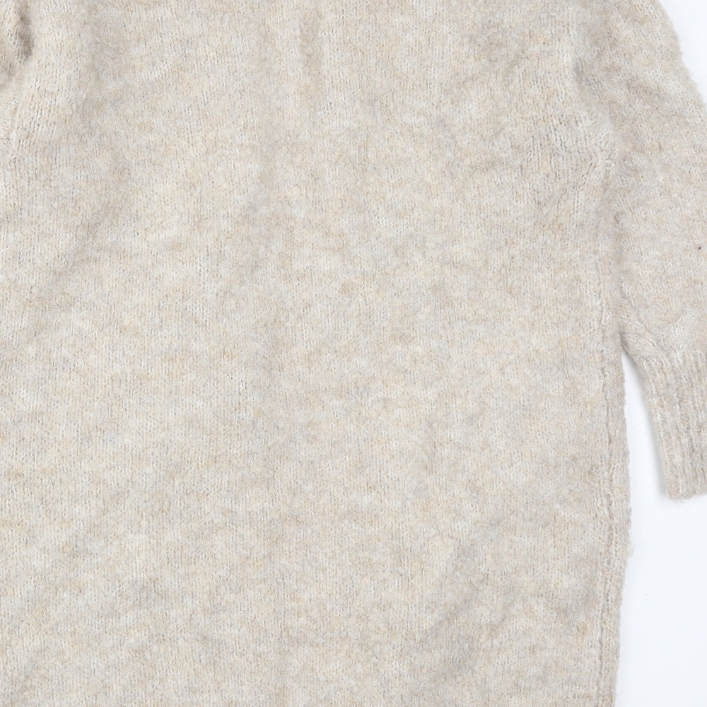 New Look Womens Beige   Cardigan Jumper Size M