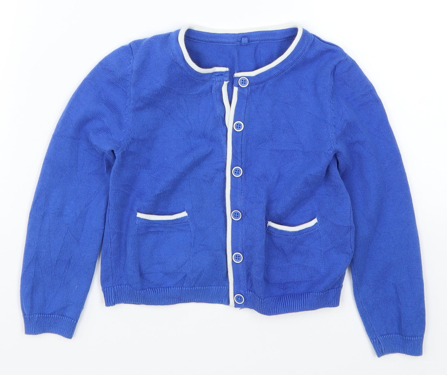 Marks and Spencer Girls Blue   Cardigan Jumper Size 4-5 Years