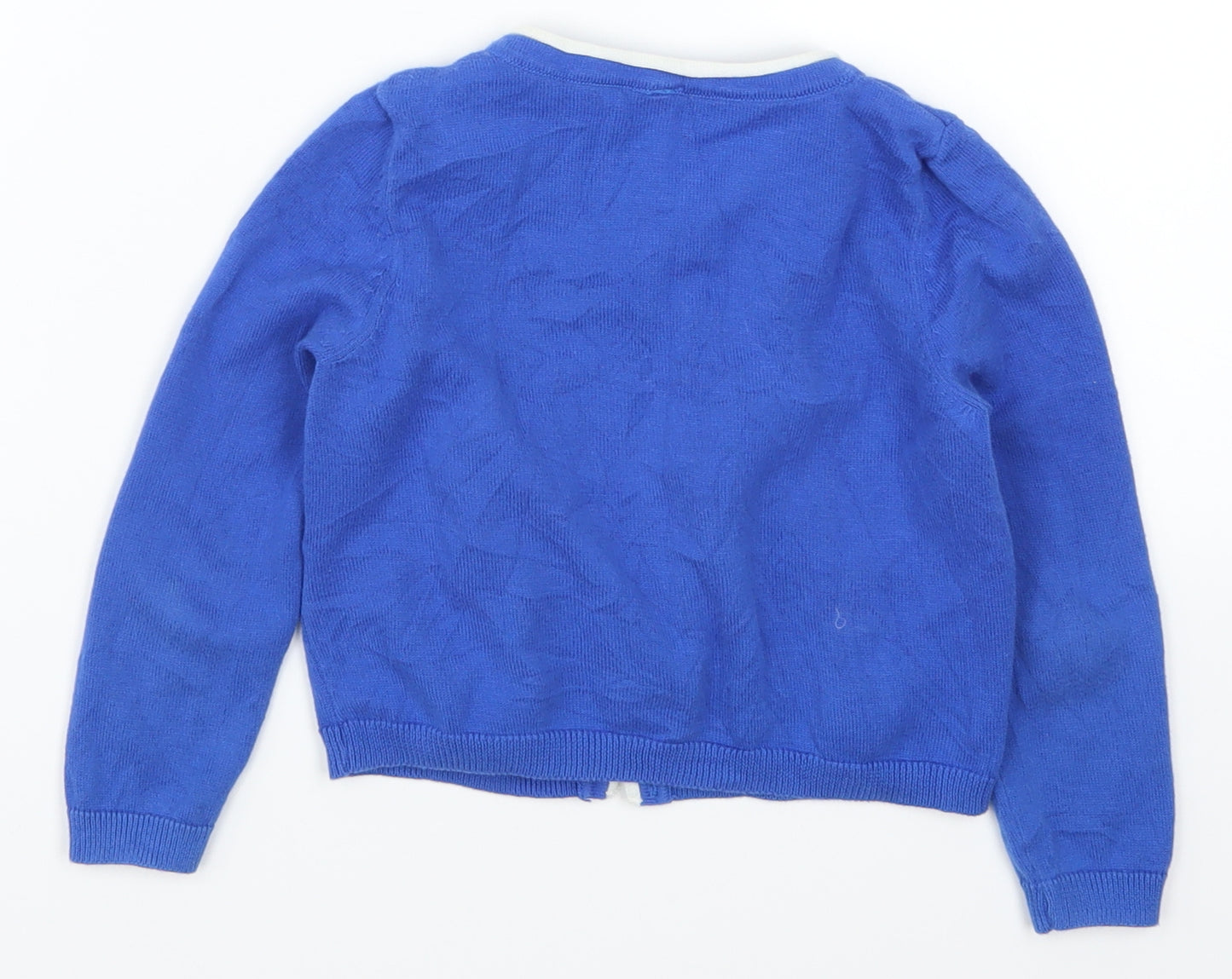 Marks and Spencer Girls Blue   Cardigan Jumper Size 4-5 Years