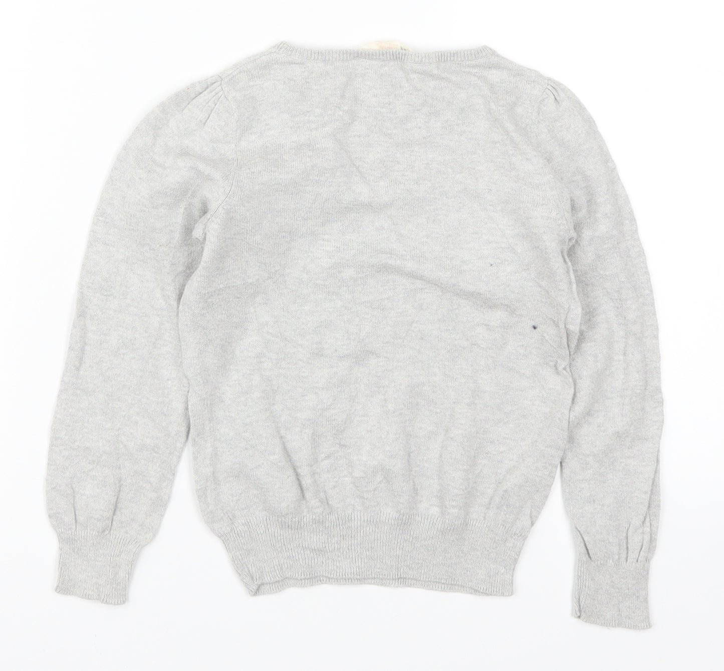 H&M Girls Grey   Pullover Jumper Size 5-6 Years