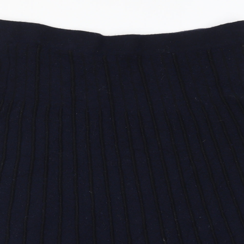 Marks and Spencer Womens Blue Striped  A-Line Skirt Size 20