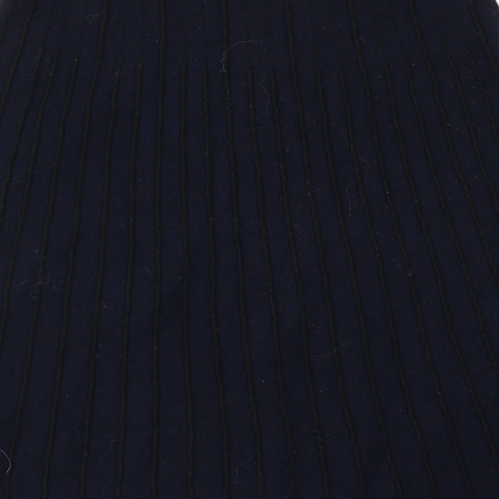 Marks and Spencer Womens Blue Striped  A-Line Skirt Size 20