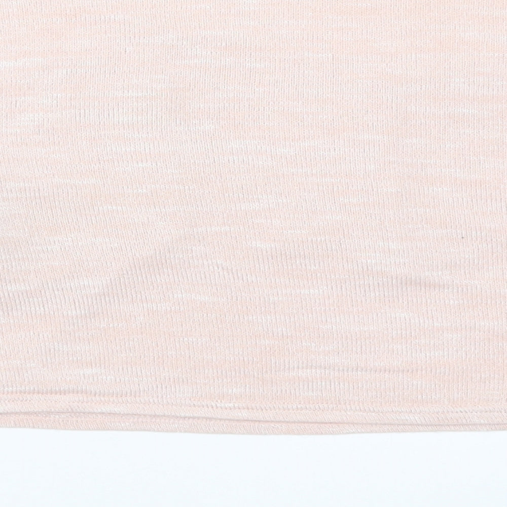 H&M Womens Pink  Lace Basic T-Shirt Size XS