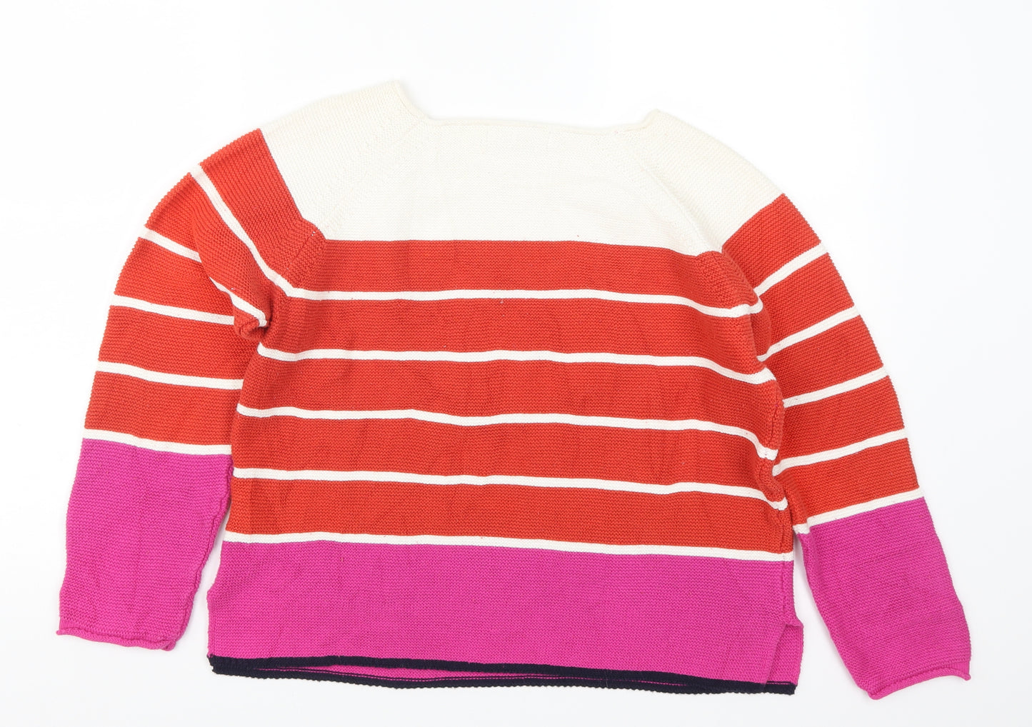 NEXT Womens Multicoloured Striped  Pullover Jumper Size 14