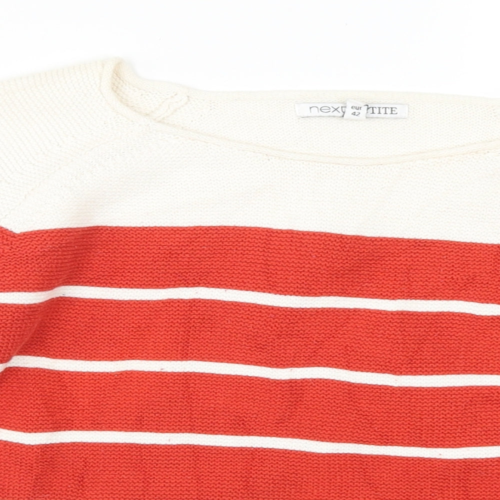 NEXT Womens Multicoloured Striped  Pullover Jumper Size 14