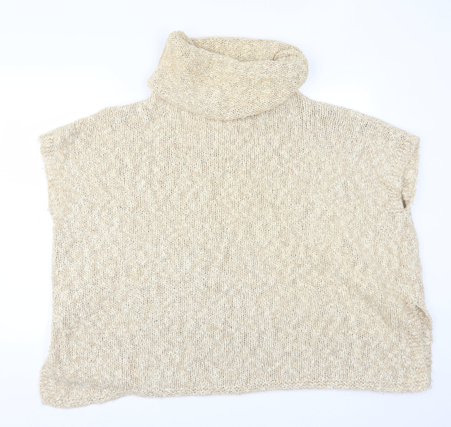 Sweater Shop Womens Beige  Knit Pullover Jumper One Size